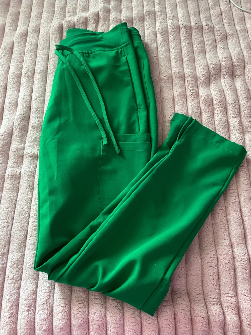 Mandala Emerald Green Cargo Slim-Fit Scrub Bottoms
